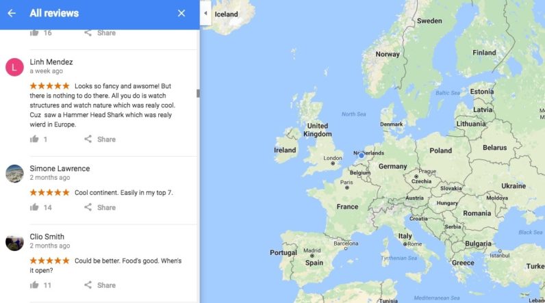 Extract Information from Embedded Google Maps