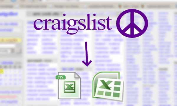 Scrape Craigslist Job Listings