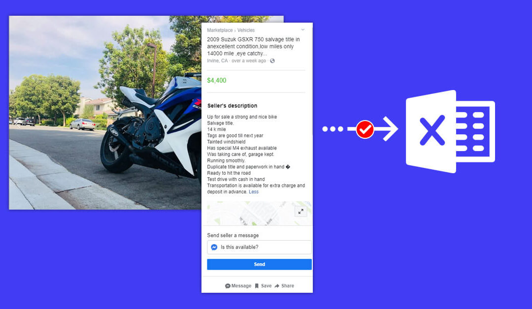 Scraping USA Vehicle Listing from Facebook Marketplace