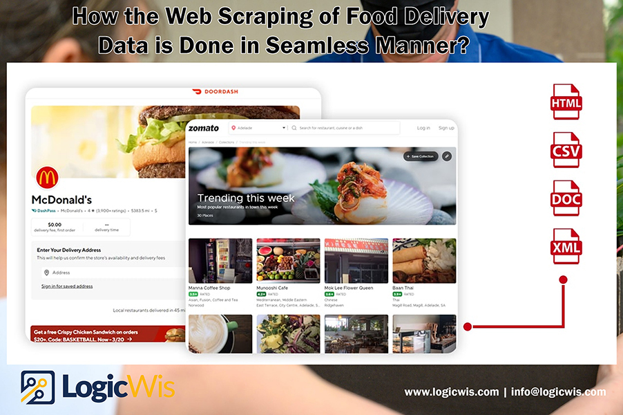 How the Web Scraping of Food Delivery Data is Done in Seamless Manner?